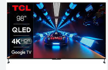 TELEVISOR TCL 98&quot; SMART TV 4K QLED GOOGLE TV 98C735