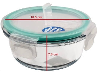 PIREX CON TAPA HERMETICA VERDE 400ML