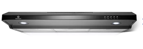CAMPANA INDURAMA 90CM NEGRA 260W