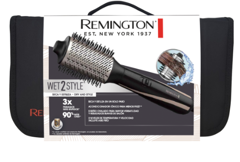CEPILLO REMINGTON ACONDICIONAMIENTO IÓNICO SECA Y ESTILIZA
