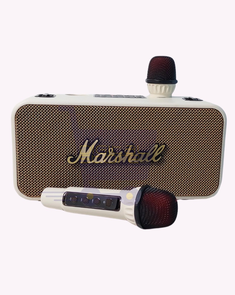PARLANTE MARSHALL CON DOS MICROFONOS INALAMBRICOS KMS-18