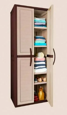 ARMARIO ALTO MADEIRA BEIGE/CAFE