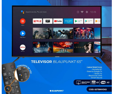 SMART TV BLAUPUNKT LED 65 FHD GOOGLE TV