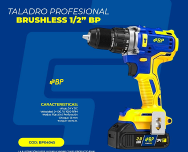 TALADRO BP BRUSHLESS 1/2 PROFECIONAL