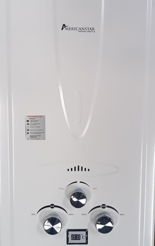 CALEFON DE AGUA AMERICAN STAR WH10Y1 20 LITROS A GAS