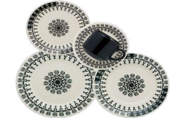 VAJILLA DE 20 PCS CERÁMICA FOLK