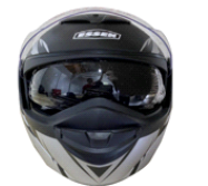 CASCO PARA MOTO ABATIBLE SK-7 GRIS ESSEN TALLA L