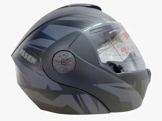 CASCO PARA MOTO ABATIBLE SK-7 GRIS RATON ESSEN TALLA L