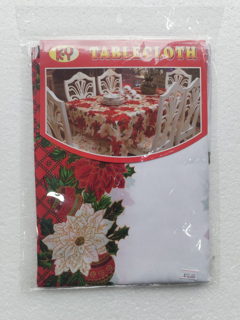 MANTEL NAVIDEÑO RECTANGULAR 150X180CM
