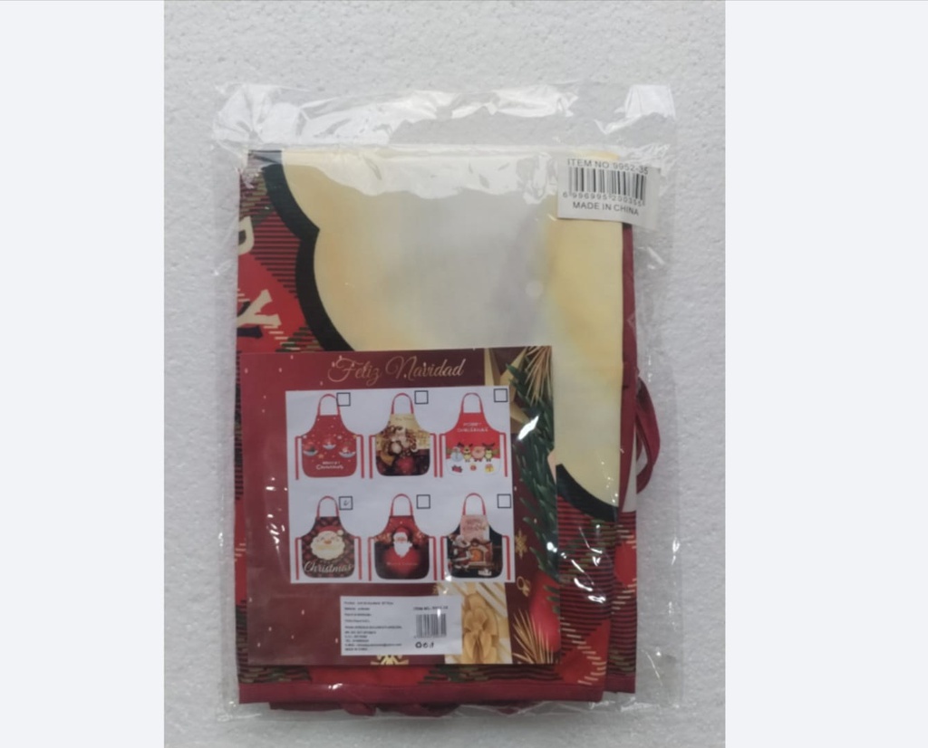 DELANTAL NAVIDEÑO