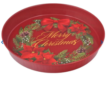 CHAROL METALICO NAVIDEÑO 34.5CM X 5CM