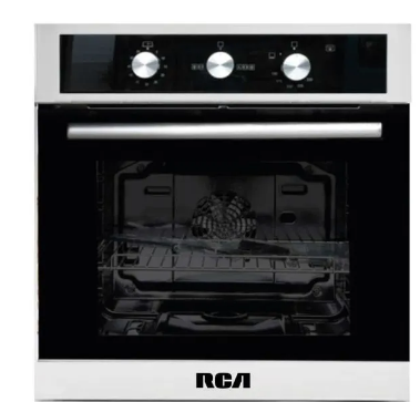 HORNO RCA EMPOTRABLE A GAS 70 LITROS  GB-67ERC-BC22IIT COLOR NEGRO/ACERO INOXIDABLE