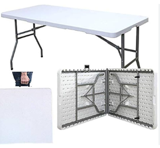 MESA PLEGABLE PORTATIL VMAX 122X60X74CMS