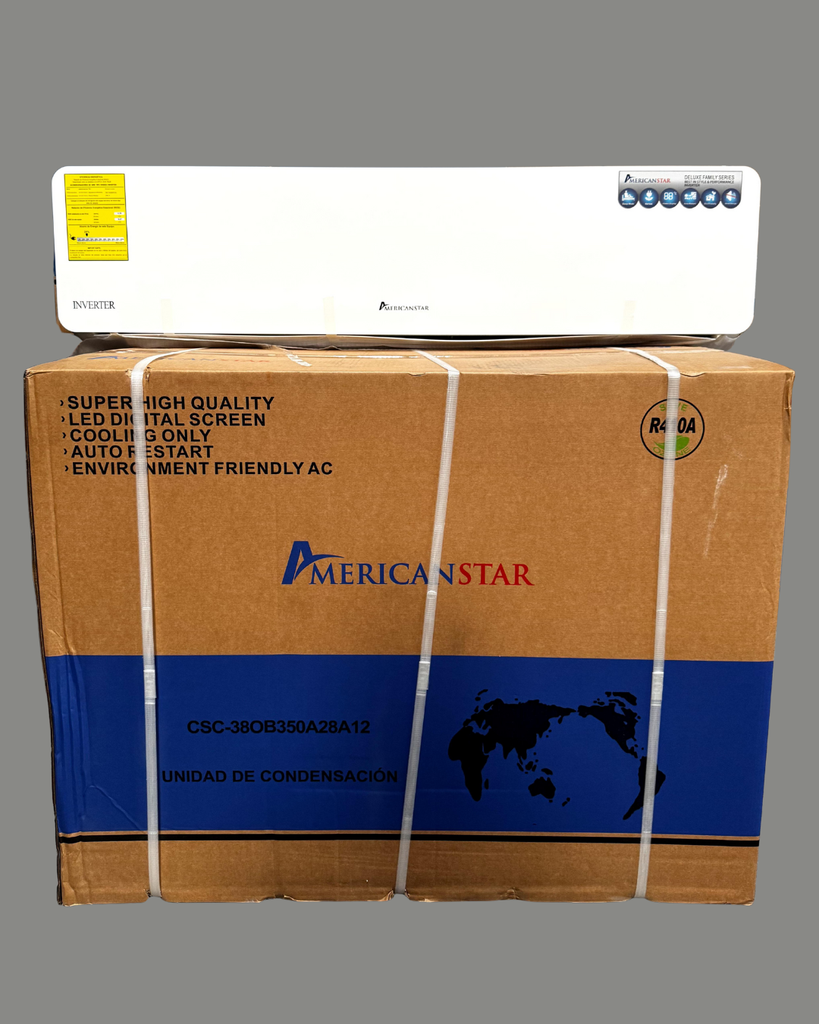 AIRE ACONDICIONADO INVERTER AMERICAN STAR 36K/BTU CSDC-36K-INV AS