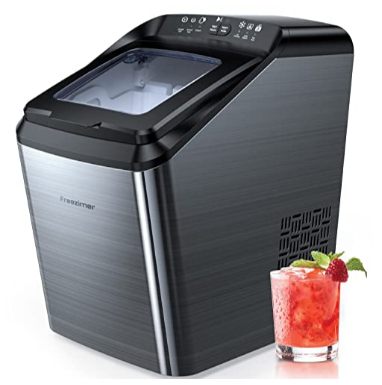 MAQUINA DE HIELO PORTATIL 33 LIBRAS CUBOS EN 7 MINUTOS