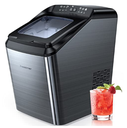 MAQUINA DE HIELO PORTATIL 33 LIBRAS CUBOS EN 7 MINUTOS