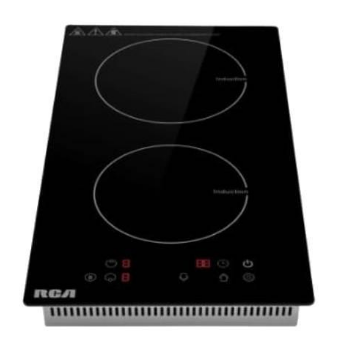 ENCIMERA RCA DE INDUCCION 2 HORNILLAS VITROCERAMOCA