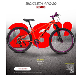 [K300] BICICLETA ARO 20 K300
