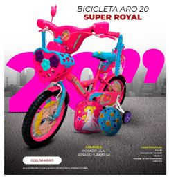 [ROYAL A20] BICICLETA ROYAL NIÑA ARO 20