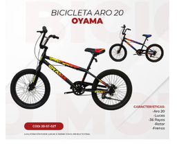 [OYAMA] BICICLETA OYAMA ARO 20