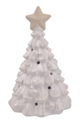 [NAVI] ADORNO NAVIDEÑO ARBOL CERAMICA  CON LUZ