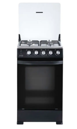 [AMARIS] COCINA ECOLINE LUCIANA  A GAS 4 HORNILLAS 60CM NEGRO MATE + GRILL