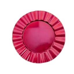 [S07726] PLATO BASE POLIPROPILENO REDONDO ROJO