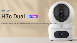 [EZVIZ 2K H7C] CÁMARA EZVIZ 2K H7C  WIFI DOBLE LENTE ROTACION HORIZONTAL Y VERTICAL