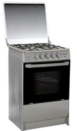 [BIANCA] COCINA ECOLINE A GAS 4 HORNILLAS 60CM BIANCA CON GRILL