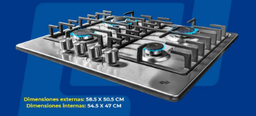 [BP] ENCIMERA BP 4 HORNILLAS INOX VIENA 1