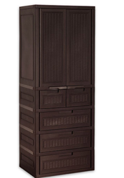 [940186C0] ARMARIO CAJONERA DECO RATAN CAFE 940186C0