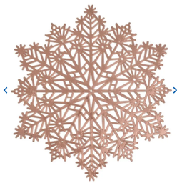 [NAVI] INDIVIDUAL NAVIDEÑO PLASTICO CHAMPAGNE 38CM